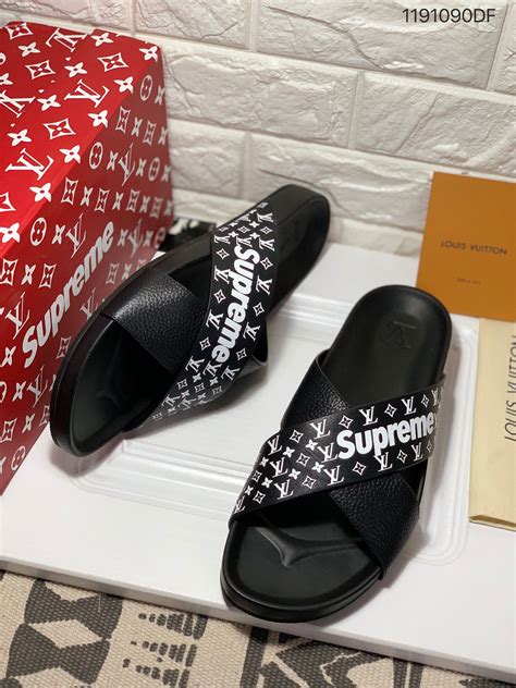 adidas supreme louis vuitton prezzo|supreme louis vuitton slippers.